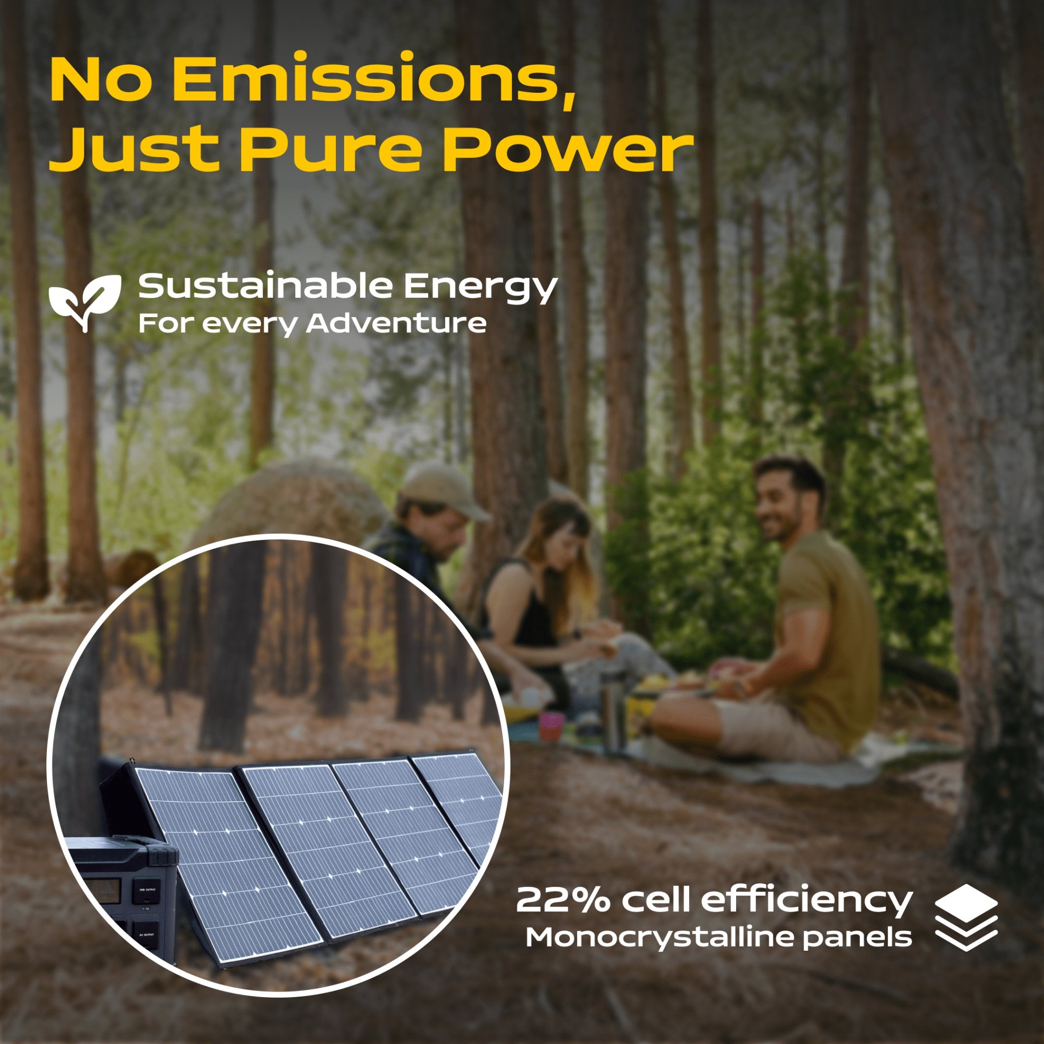 Trident Cell (100W & 200W) - Foldable Solar Panels - Trident Series