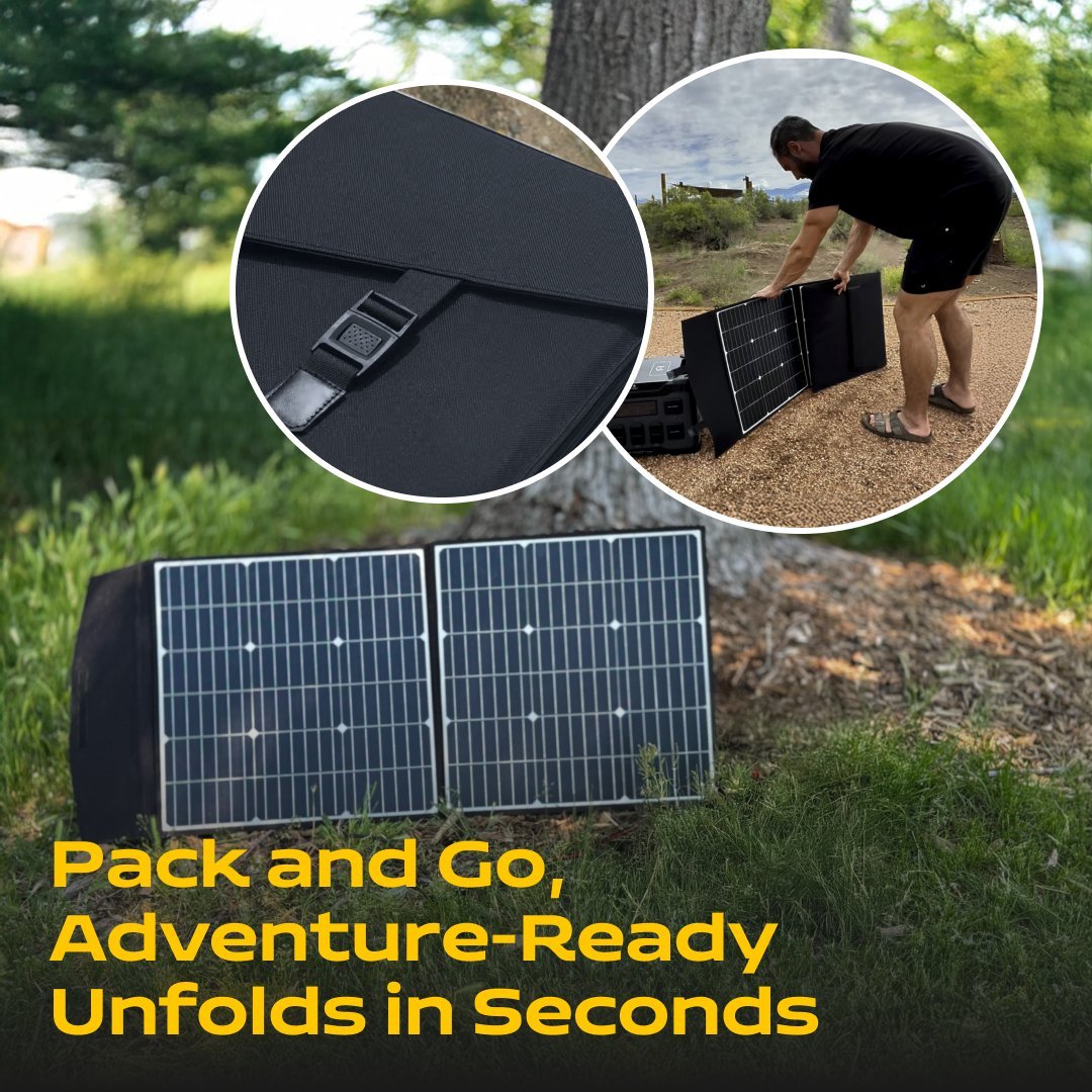 Trident Cell (100W & 200W) - Foldable Solar Panels - Trident Series