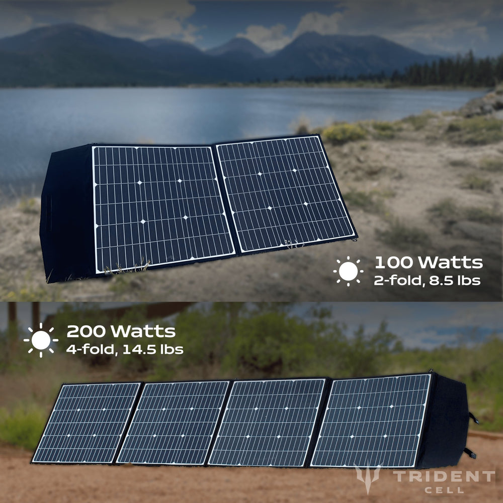 Trident Cell (100W & 200W) - Foldable Solar Panels - Trident Series