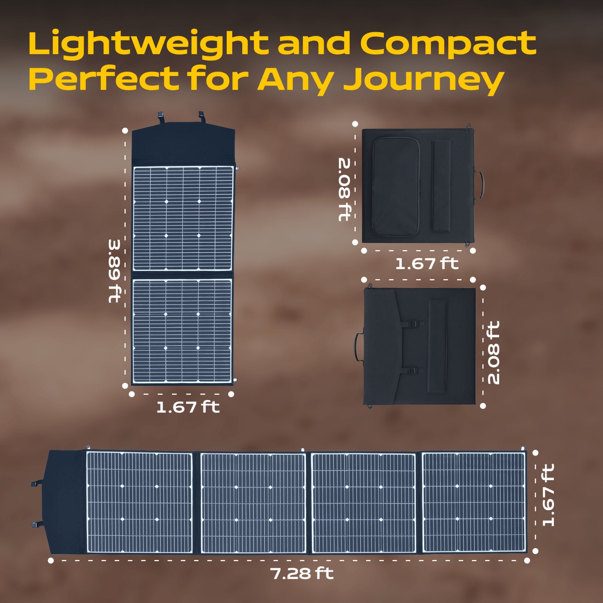 Trident Cell (100W & 200W) - Foldable Solar Panels - Trident Series