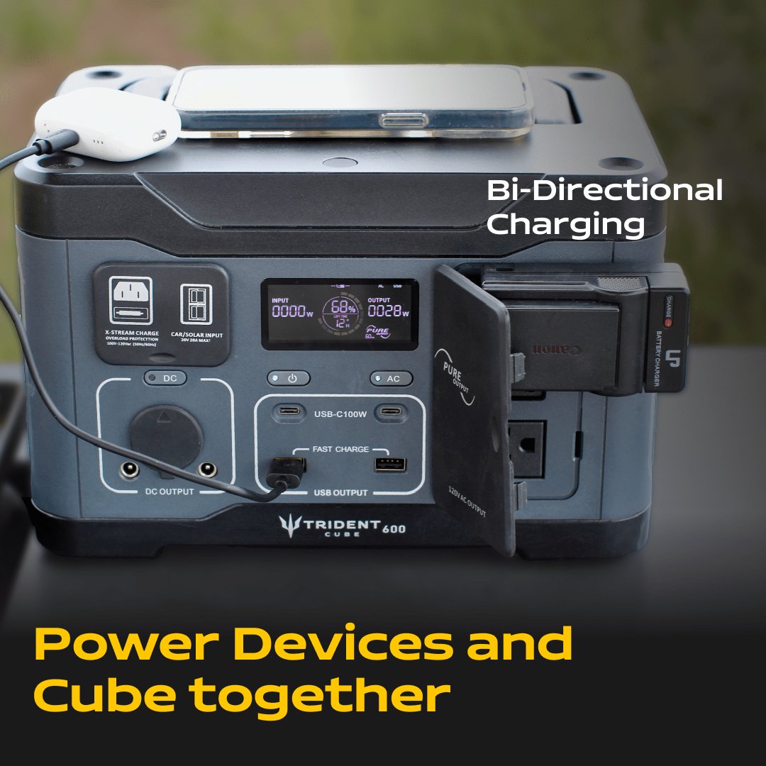 Trident Cube - 600W Portable Power Station - Trident Series